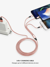 Load image into Gallery viewer, 3-in-1 Charging Cable 10 ft