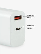 Load image into Gallery viewer, Dual Port USB-C + USB-A Wall Charger