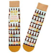 Load image into Gallery viewer, Hallmark Beer Is Dream-Flavored Water Funny Crew Socks