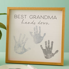 Load image into Gallery viewer, Hallmark Best Grandma Hands Down Wood Sign Handprint Kit