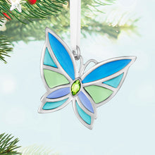 Load image into Gallery viewer, Hallmark Keepsake Blue and Purple Butterfly Keepsake Ornament, 1.25"