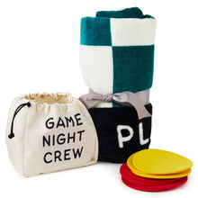 Load image into Gallery viewer, Hallmark Game Night Checkerboard Blanket With Playing Pieces