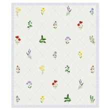 Load image into Gallery viewer, Hallmark Wildflowers on Cream Diamonds Throw Blanket, 50x60