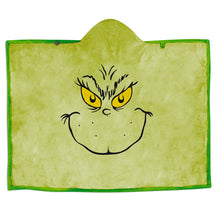 Load image into Gallery viewer, Hallmark Dr. Seuss's How the Grinch Stole Christmas!™ Grinch Hooded Blanket, 70x50
