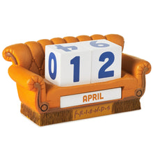 Load image into Gallery viewer, Hallmark Friends Orange Couch Perpetual Calendar