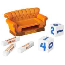 Load image into Gallery viewer, Hallmark Friends Orange Couch Perpetual Calendar