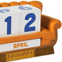 Load image into Gallery viewer, Hallmark Friends Orange Couch Perpetual Calendar