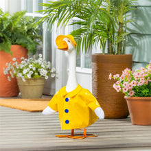 Load image into Gallery viewer, Giddy the Porch Goose Statue, Metal, 21"H