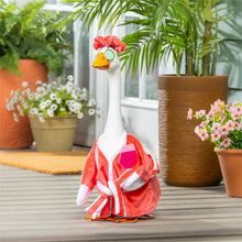Load image into Gallery viewer, Giddy the Porch Goose Statue, Metal, 21"H