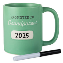 Load image into Gallery viewer, Hallmark Promoted to Grandparent Personalizable Mug With Marker, 13.5 oz.