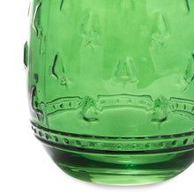 Load image into Gallery viewer, Hallmark Embossed Trees Green Stemless Wine Glass, 17 oz.