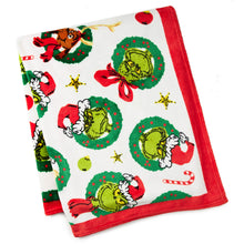 Load image into Gallery viewer, Hallmark Dr. Seuss's How the Grinch Stole Christmas!™ Characters Throw Blanket, 50x60
