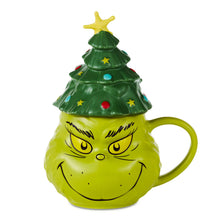 Load image into Gallery viewer, Hallmark Dr. Seuss's How the Grinch Stole Christmas!™ Grinch With Tree Sculpted Mug, 18 oz