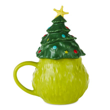 Load image into Gallery viewer, Hallmark Dr. Seuss's How the Grinch Stole Christmas!™ Grinch With Tree Sculpted Mug, 18 oz