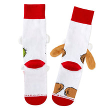 Load image into Gallery viewer, Hallmark Dr. Seuss's How the Grinch Stole Christmas!™ Grinch and Max Novelty Socks