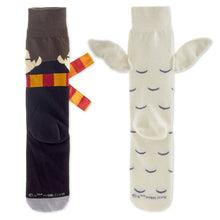 Load image into Gallery viewer, Hallmark Harry Potter™ and Hedwig™ Novelty Crew Socks