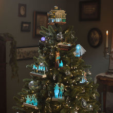 Load image into Gallery viewer, Hallmark Disney The Haunted Mansion Collection Disneyland Manor Tree Topper With Light and Sound