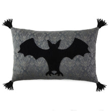 Load image into Gallery viewer, Hallmark Disney The Haunted Mansion Glow-in-the-Dark Bat Pillow, 12x20