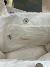 Load image into Gallery viewer, Jen & Co. Esmeralda Striped Cotton Tote with Triple Tassels