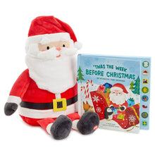 Load image into Gallery viewer, Hallmark ’Twas the Week Before Christmas Interactive Santa Plush and Book With Sound