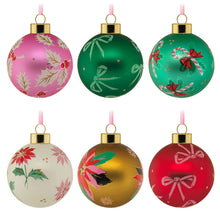 Load image into Gallery viewer, Hallmark Lacey Chabert Collection Glass Hallmark Ornaments, Set of 6