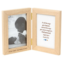 Load image into Gallery viewer, Hallmark Our First Father's Day Two-Sided Picture Frame, 4x6