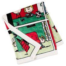 Load image into Gallery viewer, Hallmark Peanuts® Christmas Comic Strip Throw Blanket, 50x60