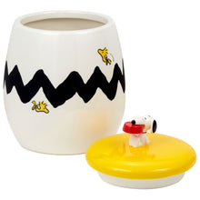 Load image into Gallery viewer, Hallmark Peanuts Snoopy and Woodstock Cookie Jar With Sound
