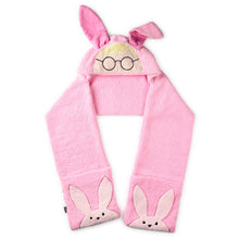 Load image into Gallery viewer, Hallmark A Christmas Story™ Ralphie's Pink Bunny Suit Hooded Scarf With Pockets