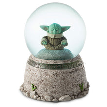 Load image into Gallery viewer, Hallmark Star Wars: The Mandalorian™ Grogu™ in Meditation Snow Globe With Light and Sound