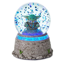 Load image into Gallery viewer, Hallmark Star Wars: The Mandalorian™ Grogu™ in Meditation Snow Globe With Light and Sound