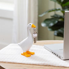 Load image into Gallery viewer, Gordy the Desktop Goose Hillside Pasture Table Décor, Resin Magnetic Key Holder, 8"H