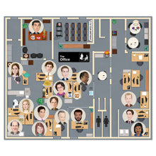 Load image into Gallery viewer, Hallmark The Office Dunder Mifflin Floor Plan Throw Blanket, 50x60