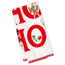 Load image into Gallery viewer, Hallmark Ho Ho Ho Vintage Santa and Friends Tea Towel, 18x26