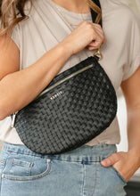 Load image into Gallery viewer, Kedzie Terrace Woven Crossbody - Black