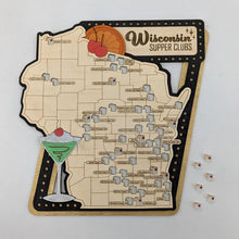 Load image into Gallery viewer, Makery Maven Co. Wisconsin Supper Club Map