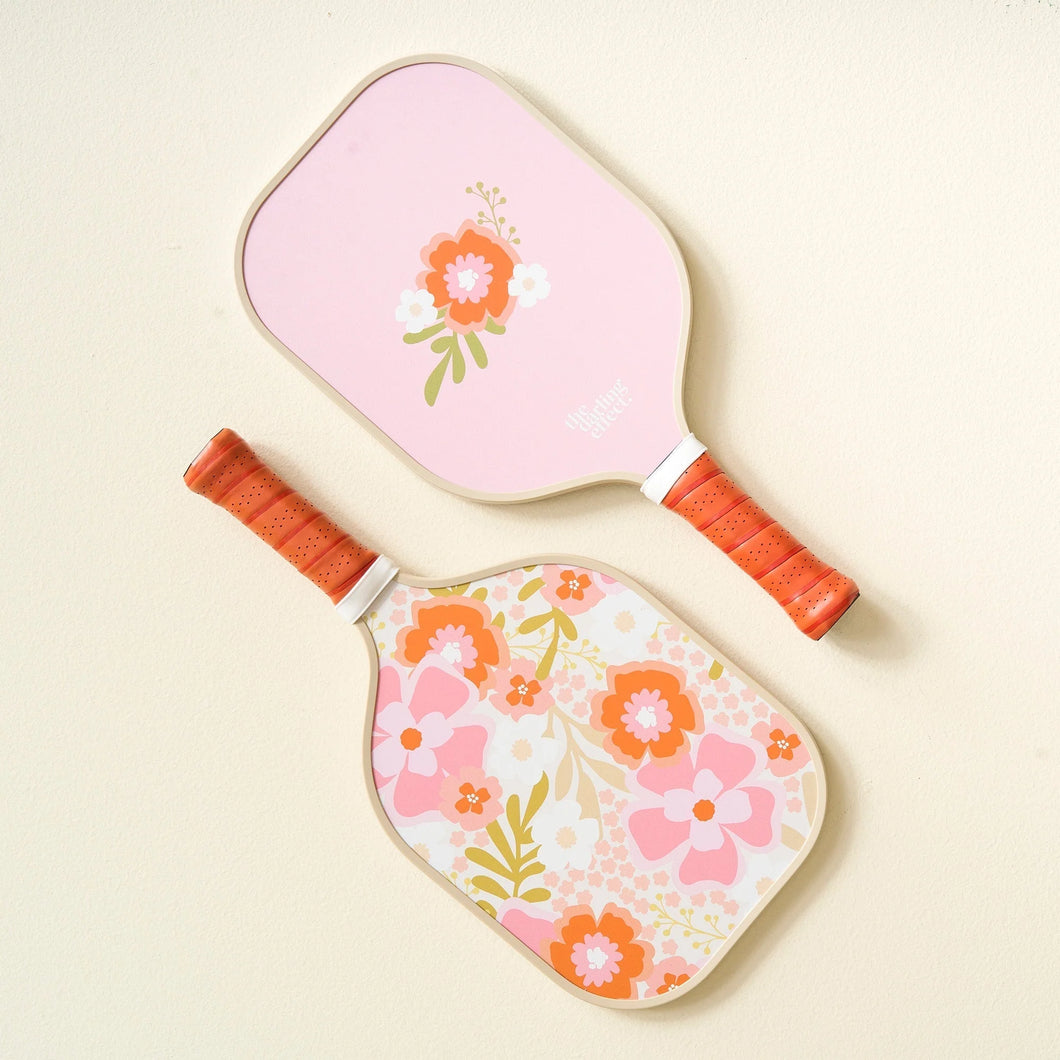 The Darling Effect Pickleball Paddle - Beyond Blossoms Pink Orange