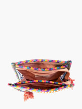 Load image into Gallery viewer, Jen &amp; Co. Emberlyn Patterned Triangular Cotton Pouch w/ Compart
