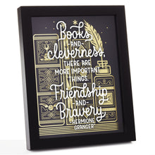 Load image into Gallery viewer, Hallmark Harry Potter™ Friendship and Bravery Hermione Granger™ Framed Quote Sign, 8x10