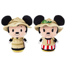 Load image into Gallery viewer, Hallmark itty bittys® Walt Disney World 50th Anniversary Jungle Cruise Mickey and Minnie Plush, Set of 3