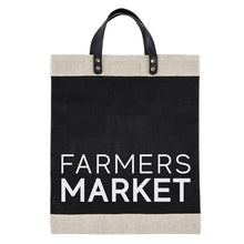 Load image into Gallery viewer, Santa Barbara Black Market Tote - Farmer&#39;s Market
