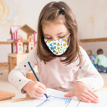 Load image into Gallery viewer, KIDS Reusable Two-Layer Face Mask - Dinosaurs