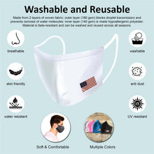 Load image into Gallery viewer, Reusable Two-Layer Face Mask - White
