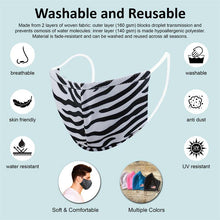 Load image into Gallery viewer, Reusable Two-Layer Face Mask - Zebra