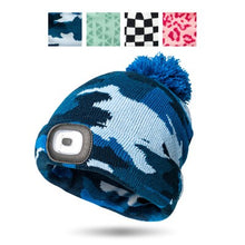 Load image into Gallery viewer, Night Scope Rechargeable LED Pom Hat - Kids Hide & Seek Collection