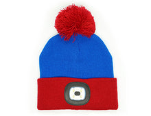 Load image into Gallery viewer, Night Scope Night Owl Rechargeable LED Pom Hat - Kids Solids