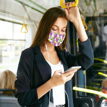 Load image into Gallery viewer, Reusable Two-Layer Face Mask - Grapes