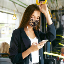 Load image into Gallery viewer, Reusable Two-Layer Face Mask - Leopard