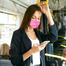 Load image into Gallery viewer, Reusable Two-Layer Face Mask - Pink