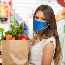 Load image into Gallery viewer, Reusable Two-Layer Face Mask - Light Blue